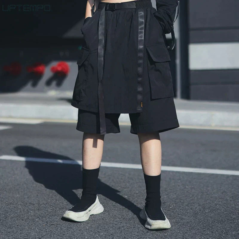 Japanese Samurai multi-layer Cargo Shorts