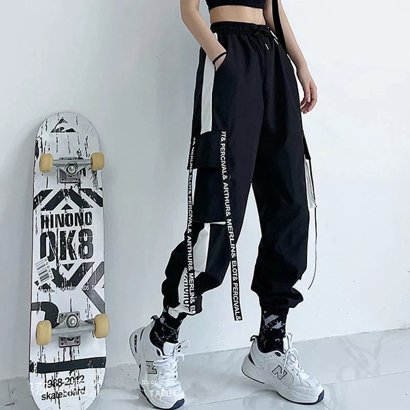 High Waist Casual Streetwear Cargos