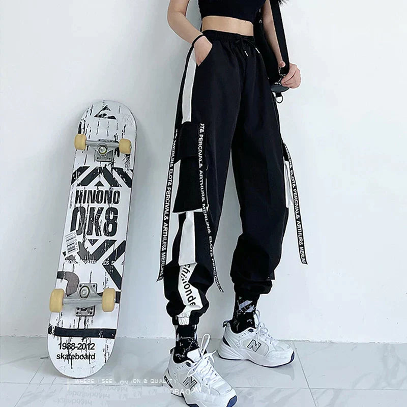 High Waist Casual Streetwear Cargos
