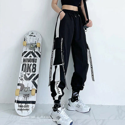 High Waist Casual Streetwear Cargos