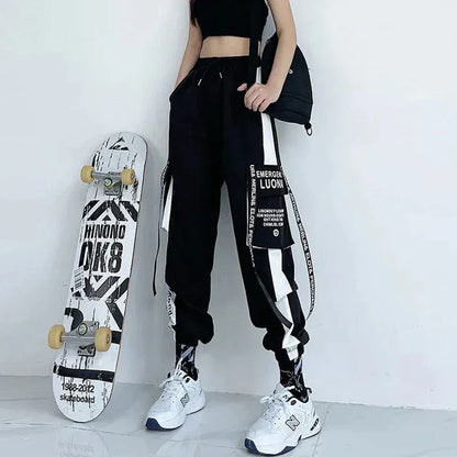 High Waist Casual Streetwear Cargos