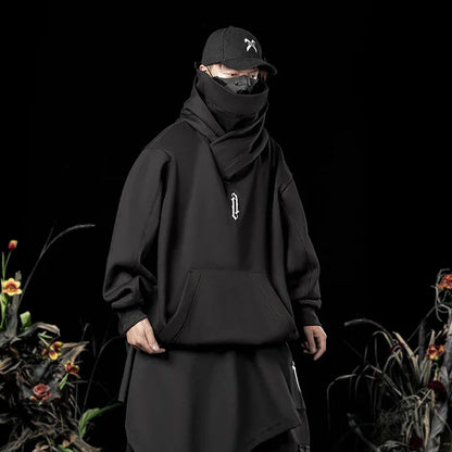 Psychedelic Ninja - Unisex Double Neckline Hoodie