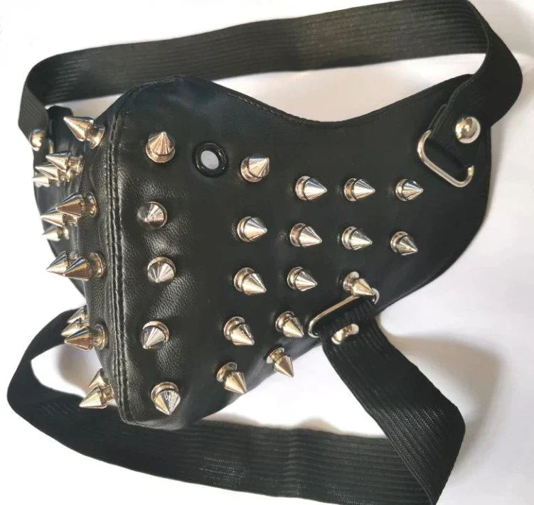 Leather Partial Figure Watch Dog Mask