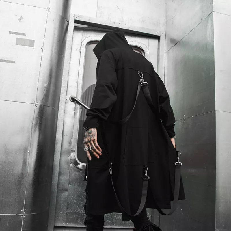 Cyberpunk Patchwork trench coat