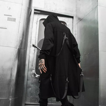 Cyberpunk Patchwork trench coat