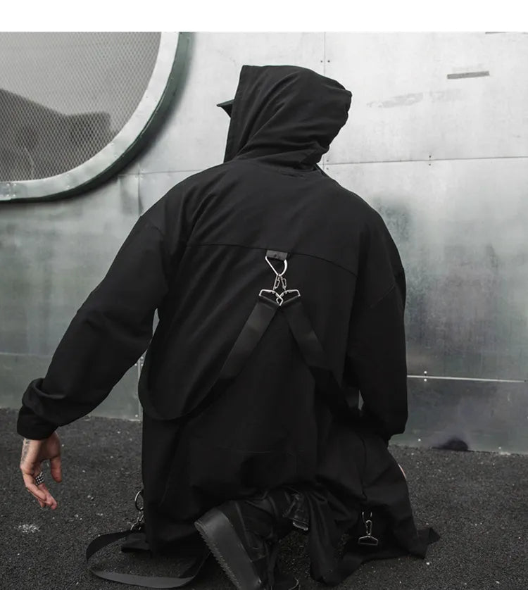 Cyberpunk Patchwork trench coat