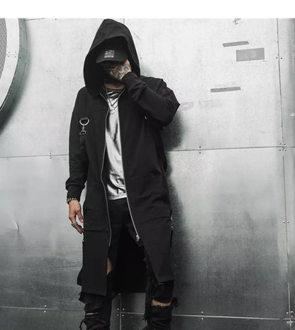 Cyberpunk Patchwork trench coat