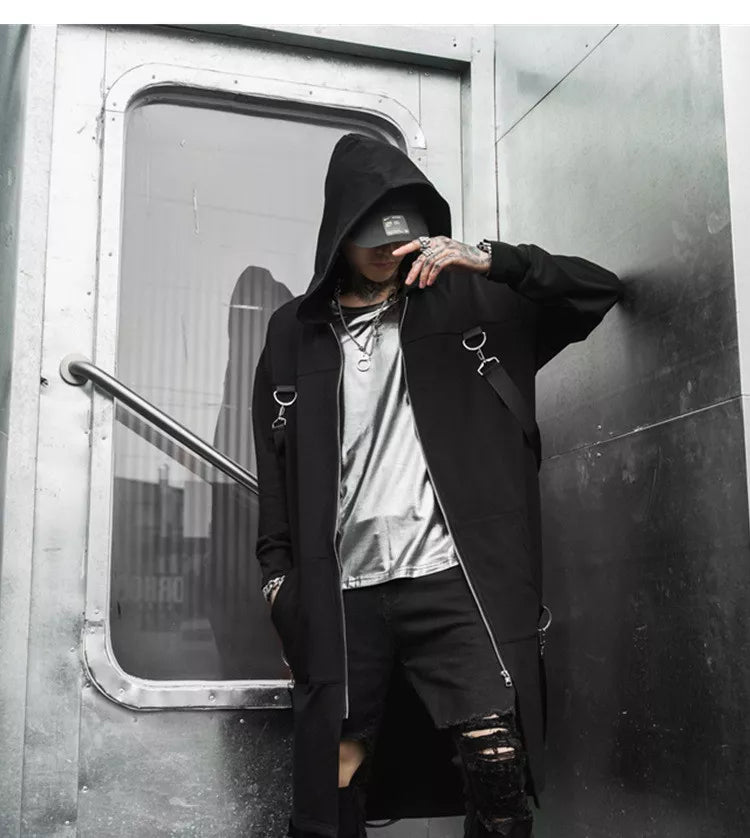 Cyberpunk Patchwork trench coat