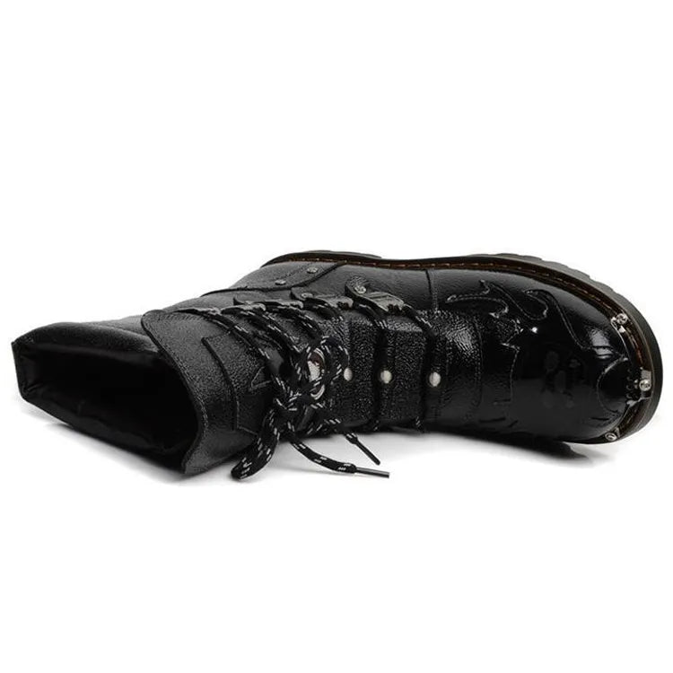 Winter Motorcycle Punk Boots