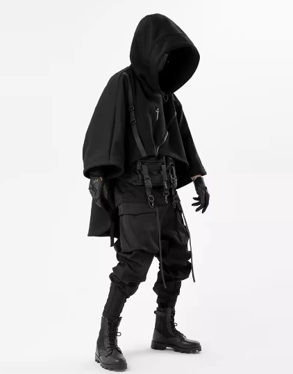 Hooded Wizard Cyberpunk Hoodie