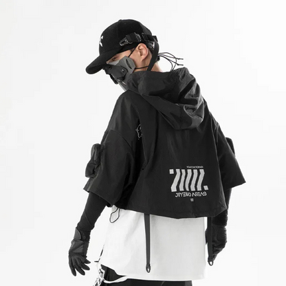 Open- Set Functional Hooded Short Coat