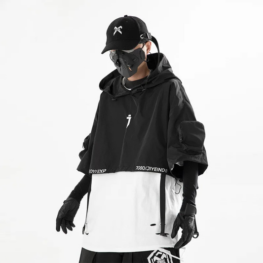 Open- Set Functional Hooded Short Coat