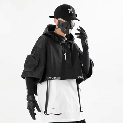 Open- Set Functional Hooded Short Coat