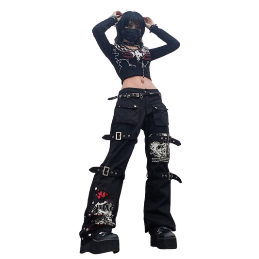 Gothic Punk Warcore Cargos