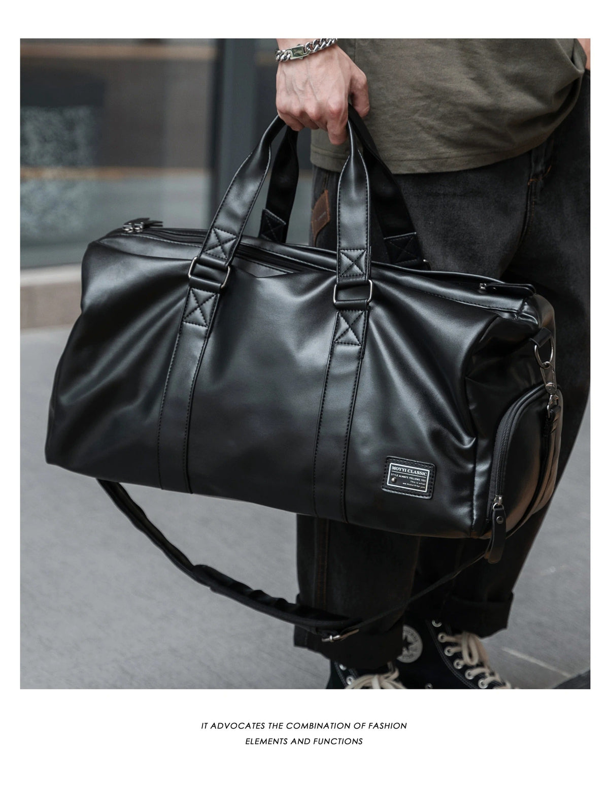 Side Compartment Oxford Duffel Bag