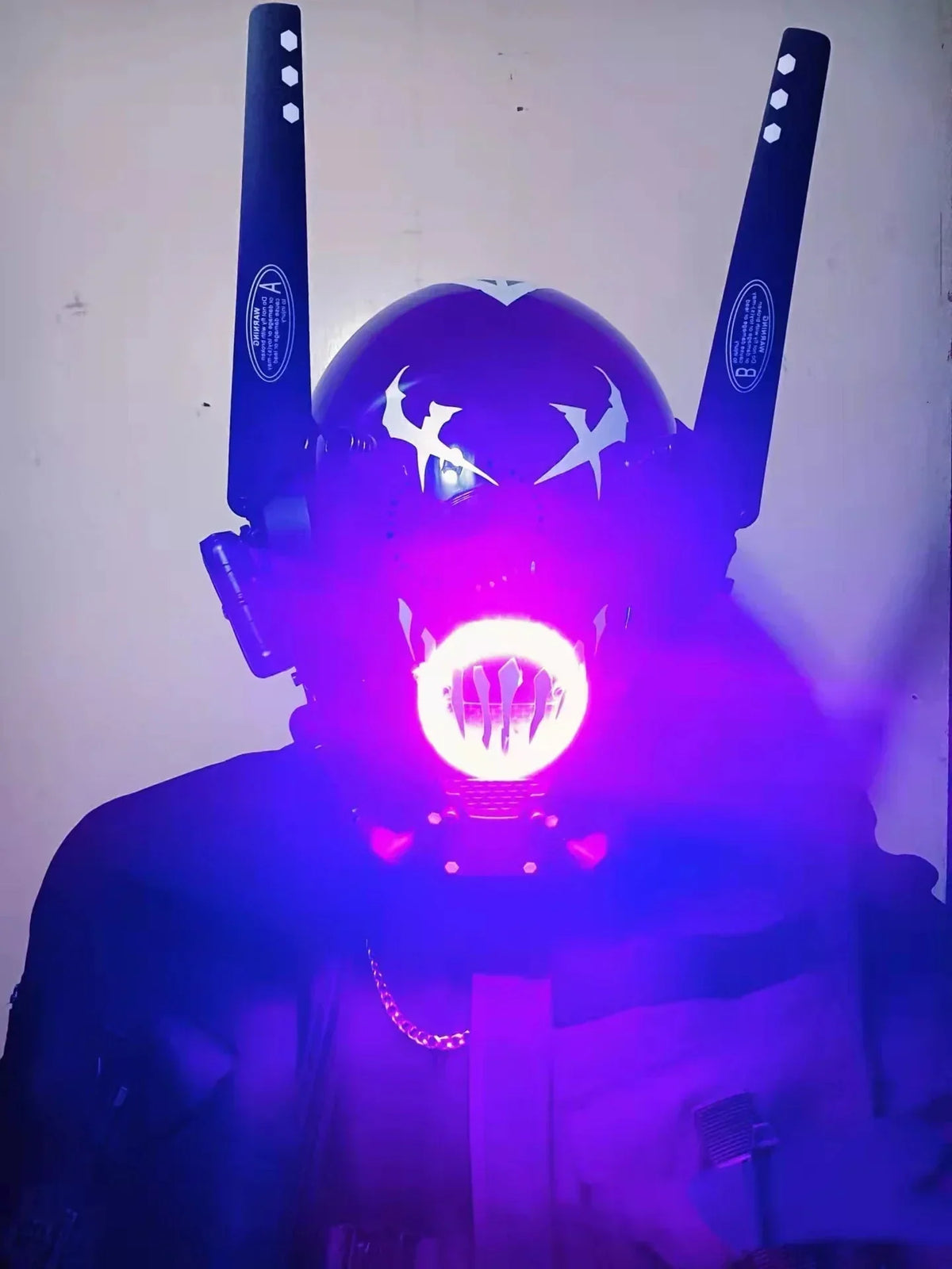Dystopian Cyberpunk LED Mask - TechWearGiants