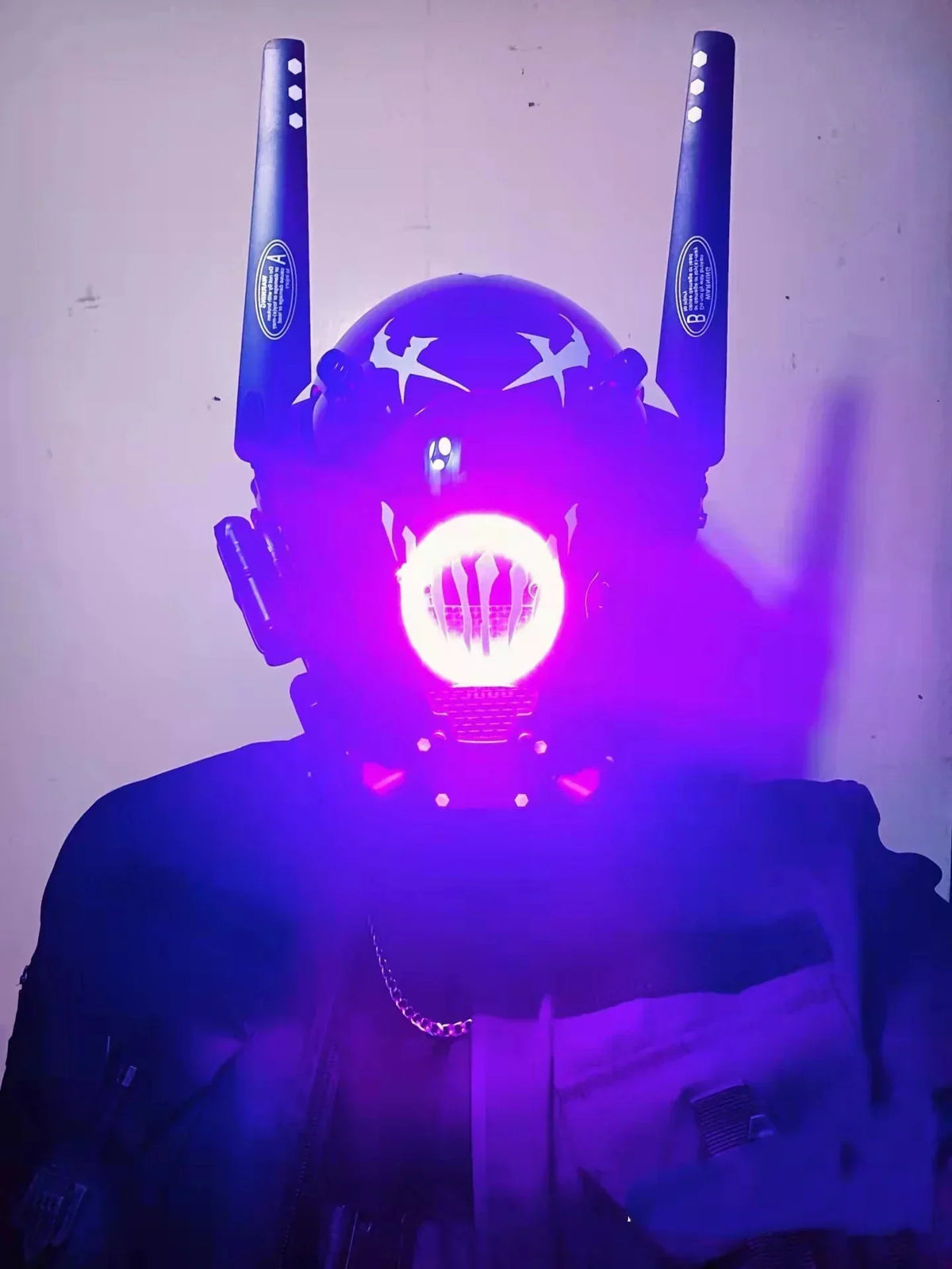 Dystopian Cyberpunk LED Mask - TechWearGiants