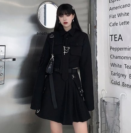 Harajuka Punk Women 2 Piece Suit - TechWearGiants