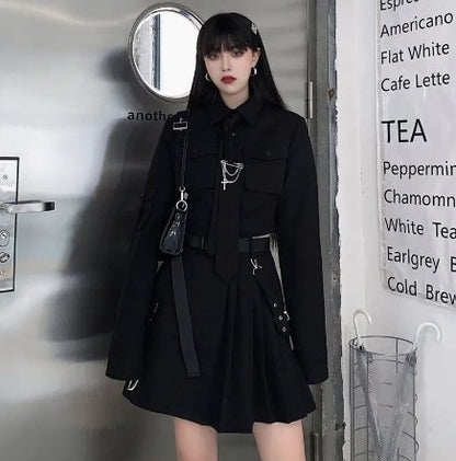 Harajuka Punk Women 2 Piece Suit - TechWearGiants