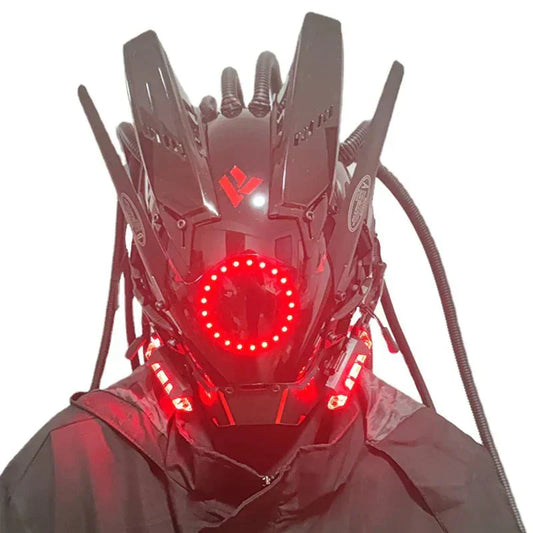 LED Futuristic Punk Cosplay Mask - TechWearGiants
