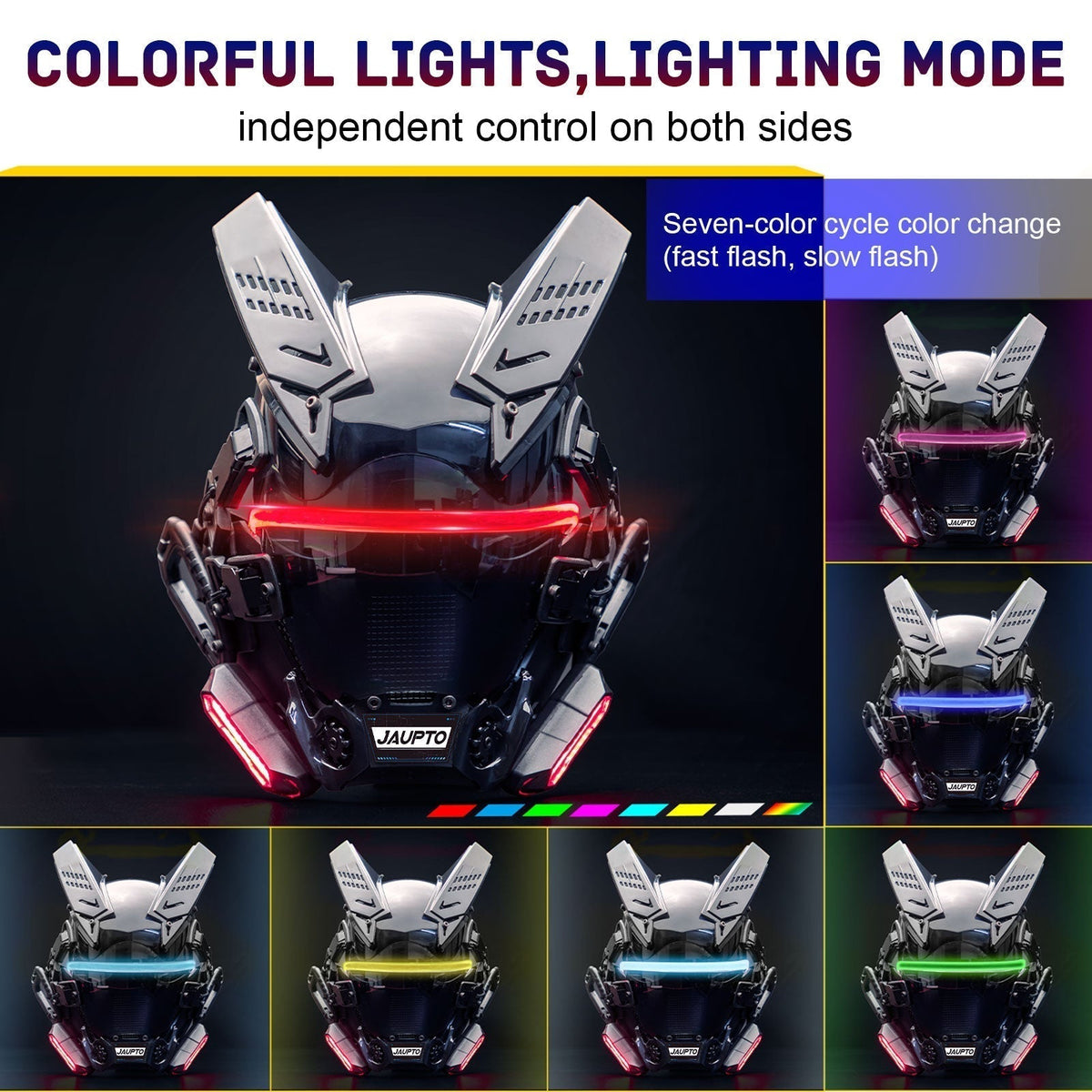 Personalized Cyberpunk Neon Helmet - TechWearGiants