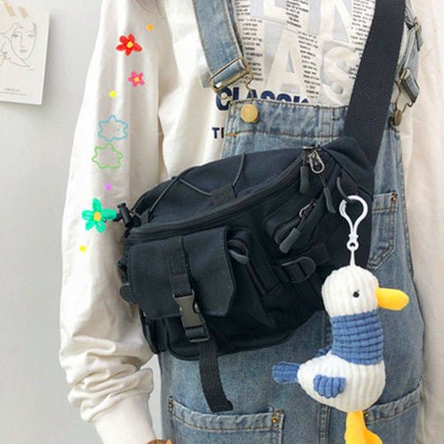 Techwear Gothic Crossbody Backpacks with companion - TechWearGiants