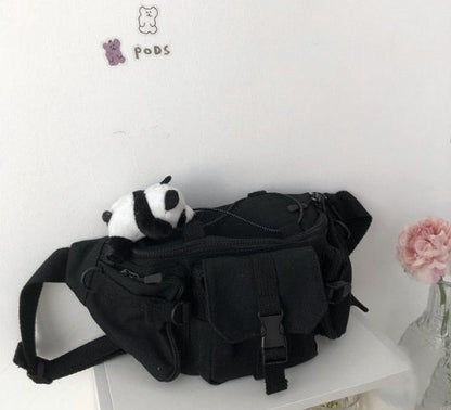 Techwear Gothic Crossbody Backpacks with companion - TechWearGiants