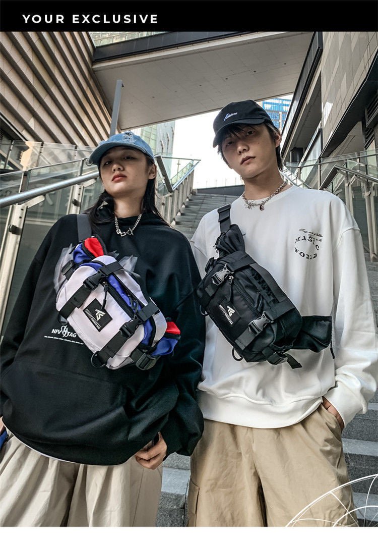 Techwear Oxford Sling Aesthetic Backpacks / Fanny Pack - TechWearGiants