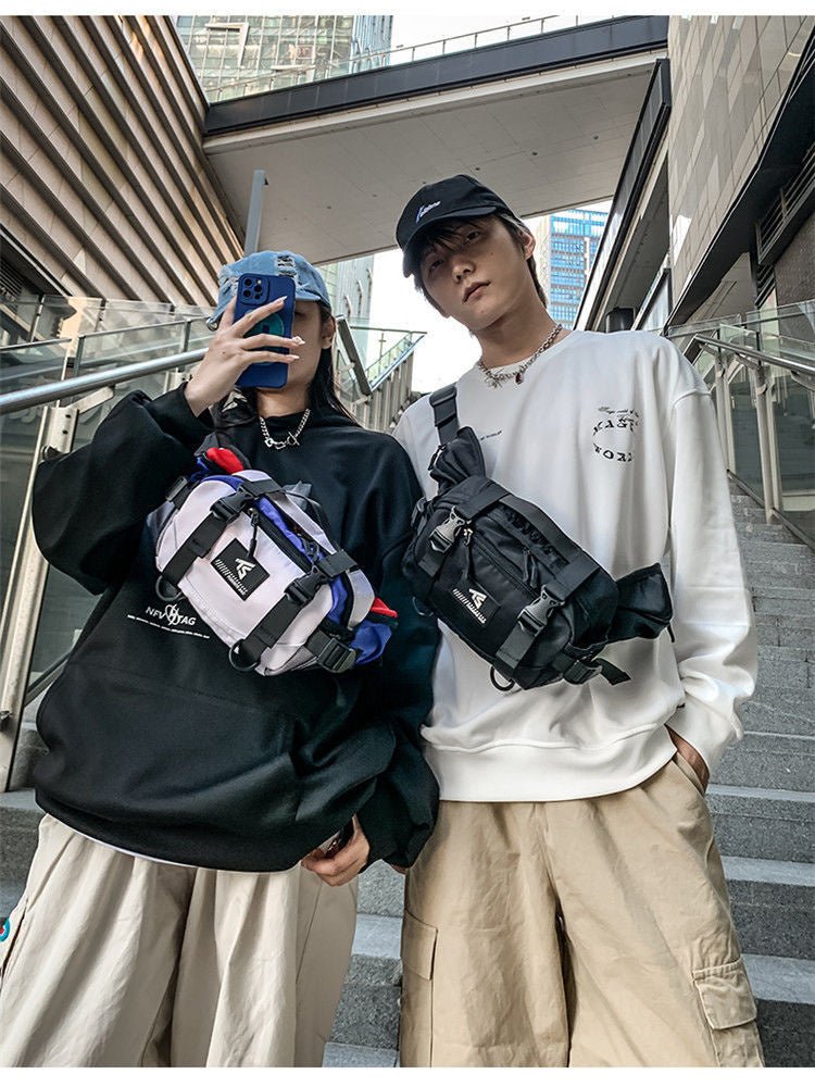 Techwear Oxford Sling Aesthetic Backpacks / Fanny Pack - TechWearGiants
