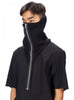 Ninja warning Zippered neck gaiter techwear Accessories - TechWearGiants