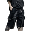 Summer New Techwear Dark Ribbon Black Shorts - TechWearGiants